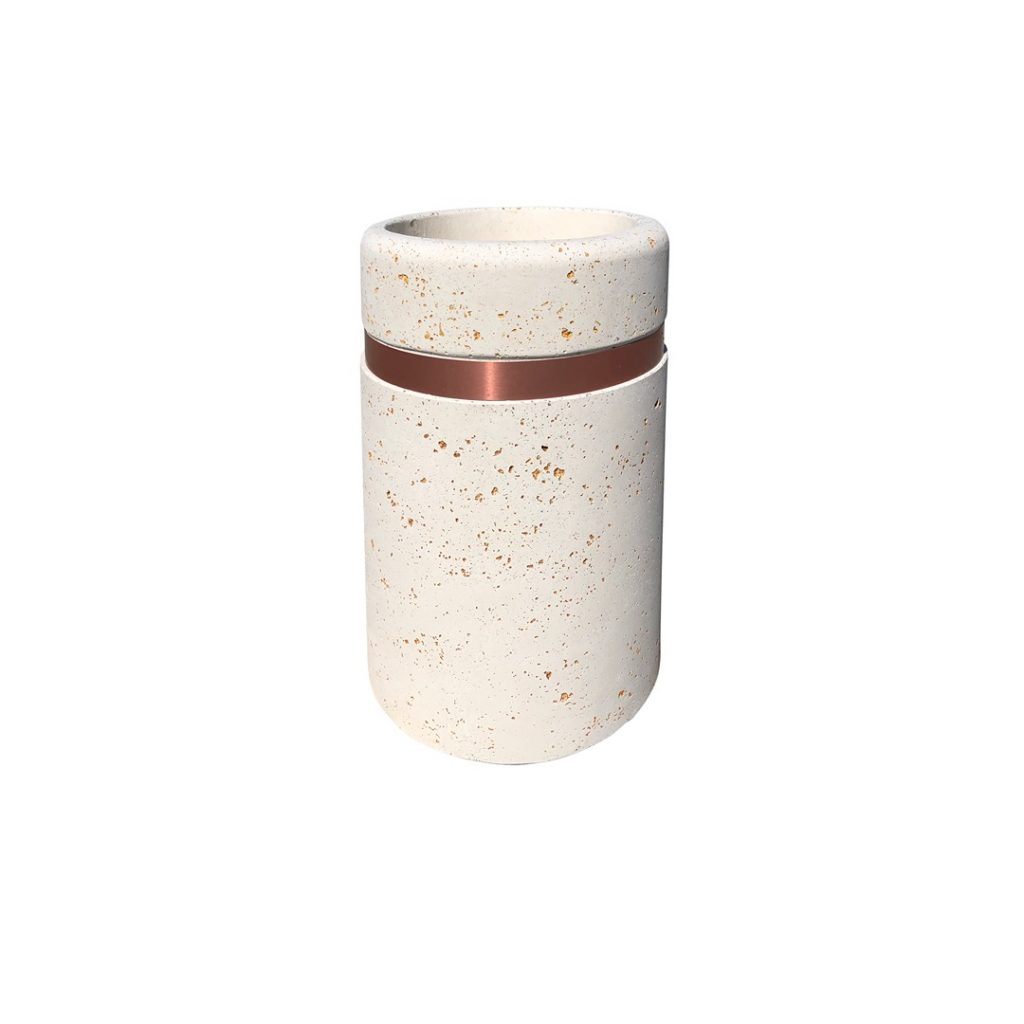 Posacenere in cls bianco finto travertino 133