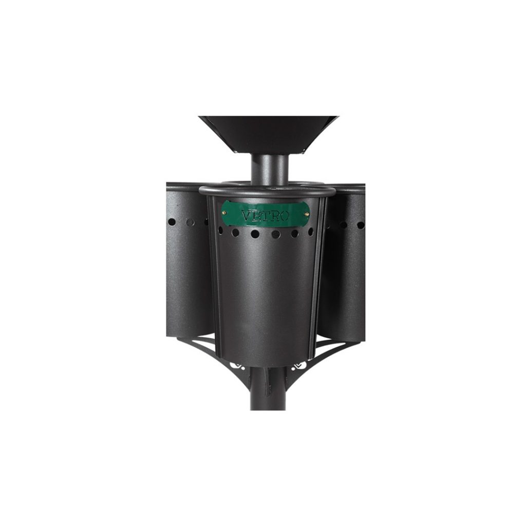 Kit 4 cestini differenziata con tettuccio 203