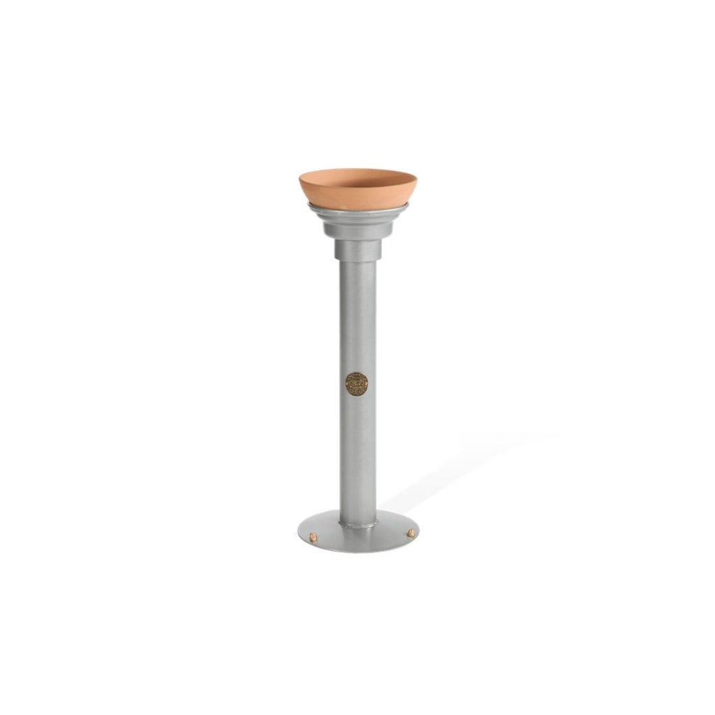 Posacenere in metallo e terracotta 251