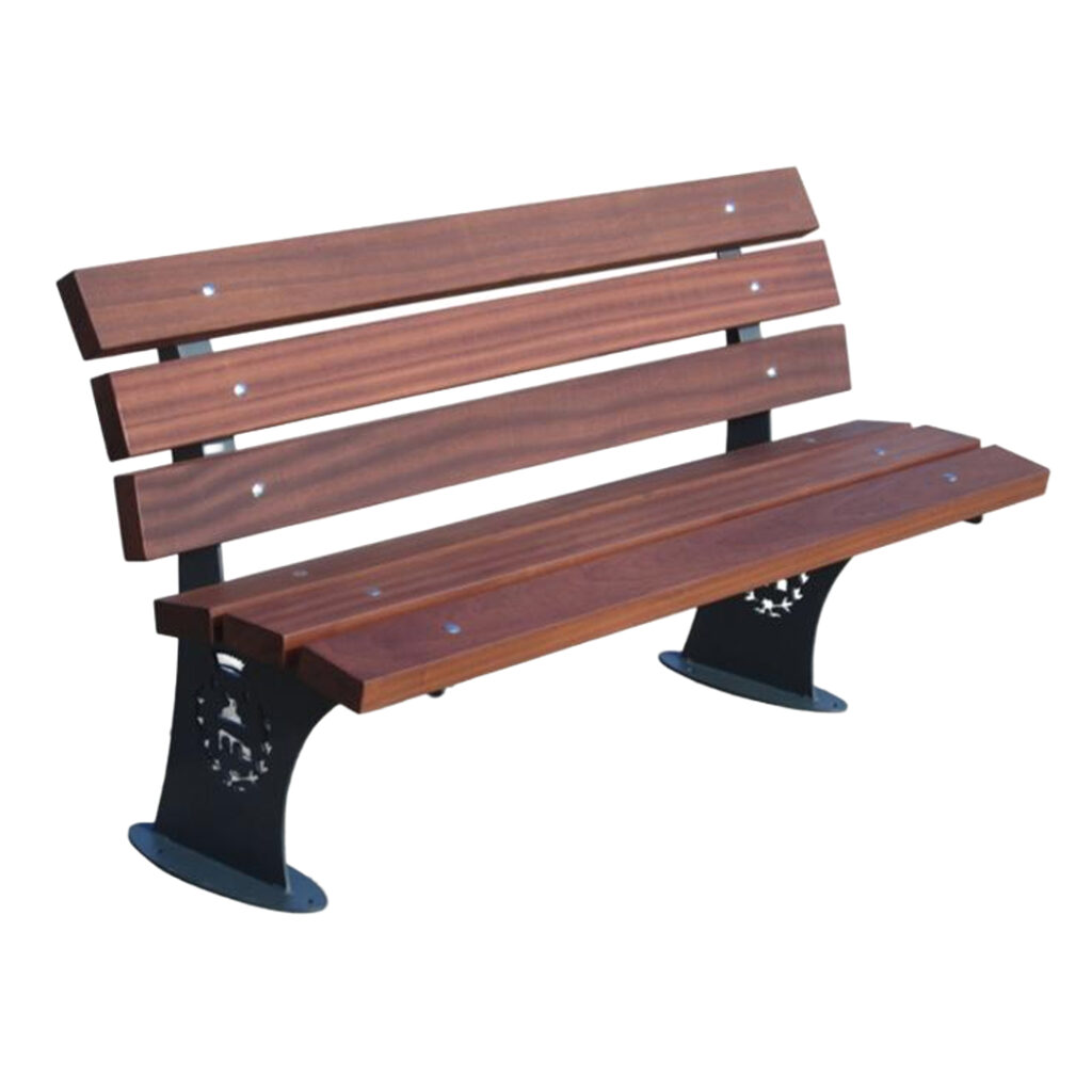 Panchina in legno tinto noce - edfa426pn