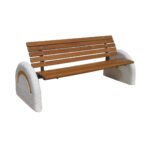 Panchina con supporti rettangolari - EDFA431R