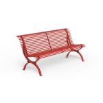 Panchina rossa 200 cm - ECD298R200