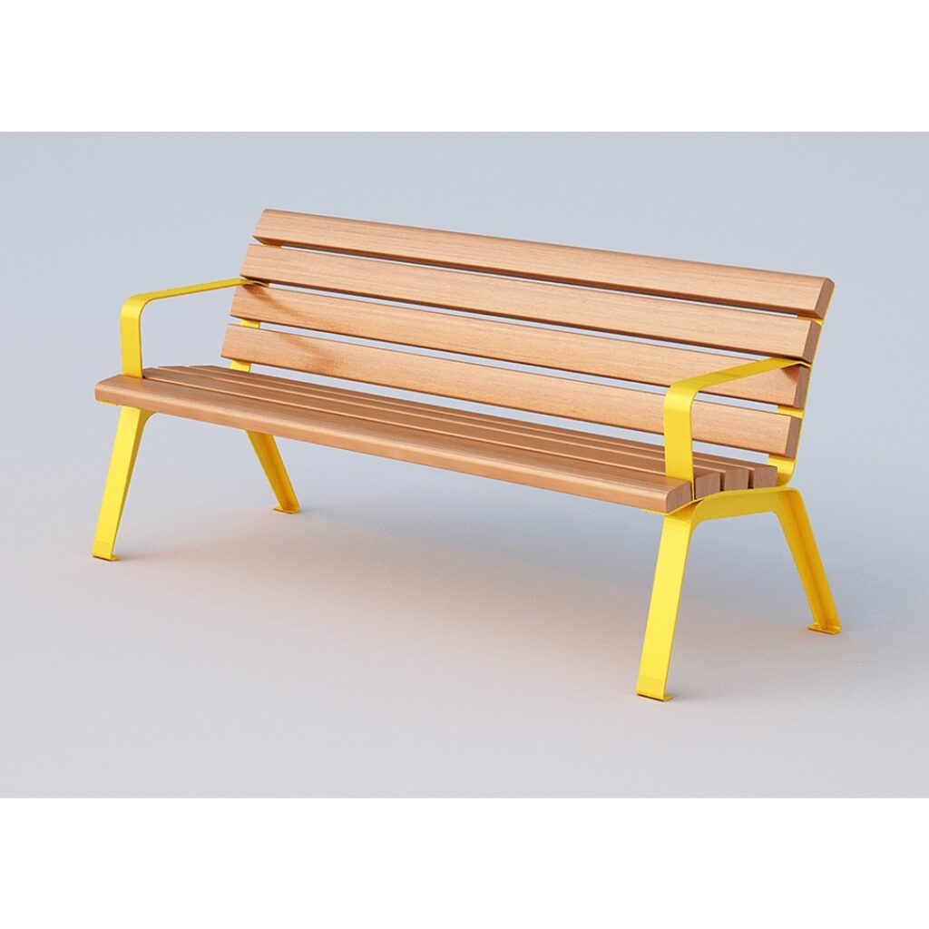 Panchina con braccioli - ecdg534