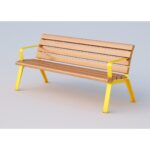 Panchina con braccioli - ECDG534