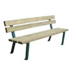 Panchina in legno con telaio zincato - EDFA433ZIN