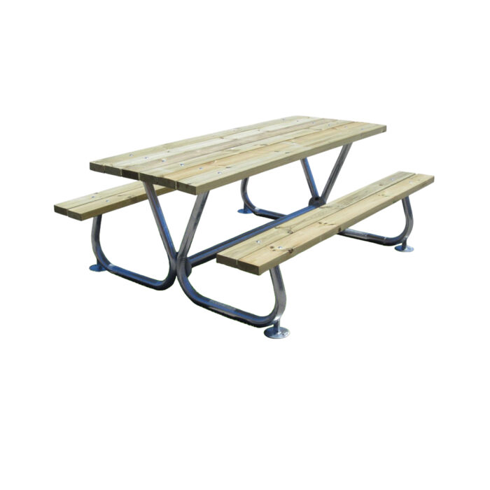 Set pic nic in legno e acciaio - edfa463