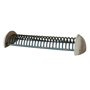 Portabici 170 cm con supporti laterali in cls - edfb309170 1 Edfb309
