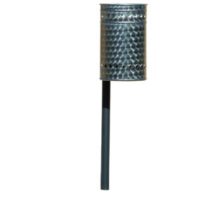 Cestino su palo in acciaio inox - edfc102inox 1 Edfc102inox