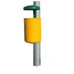 Cestino con tetto e predisposizione per attacco a palo - EDFC103CTAP