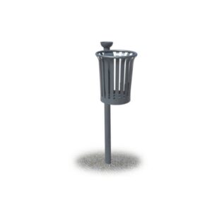 Cestino su palo con posacenere - edfc110pos 1 Edfc110pos