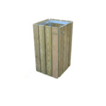 Cestone quadrato in legno - EDFC113