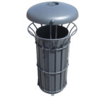 Cestone decorato con coperchio e posacenere - EDFC149CTP