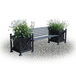 Composizione 2 fioriere con panchina 200 cm - - edfe647200 1 Edfe647