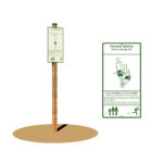 Attrezzo fitness: appoggio a braccia tese sulla panca con cartello - EPG2121CART