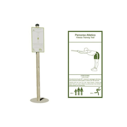 Attrezzo fitness: streching con cartello - EPG2127CART