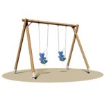 Altalena 2 posti con orsetto - EPG506D