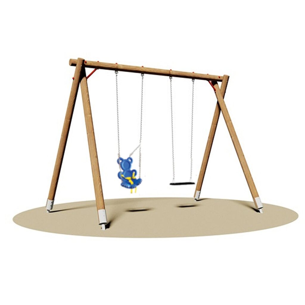 Altalena 2 posti con tavoletta e orsetto - gpg506pd