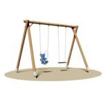 Altalena 2 posti con tavoletta e orsetto - EPG506PD