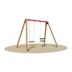Altalena 2 posti con gabbia e tavoletta - epg856pg 1 Epg856pg
