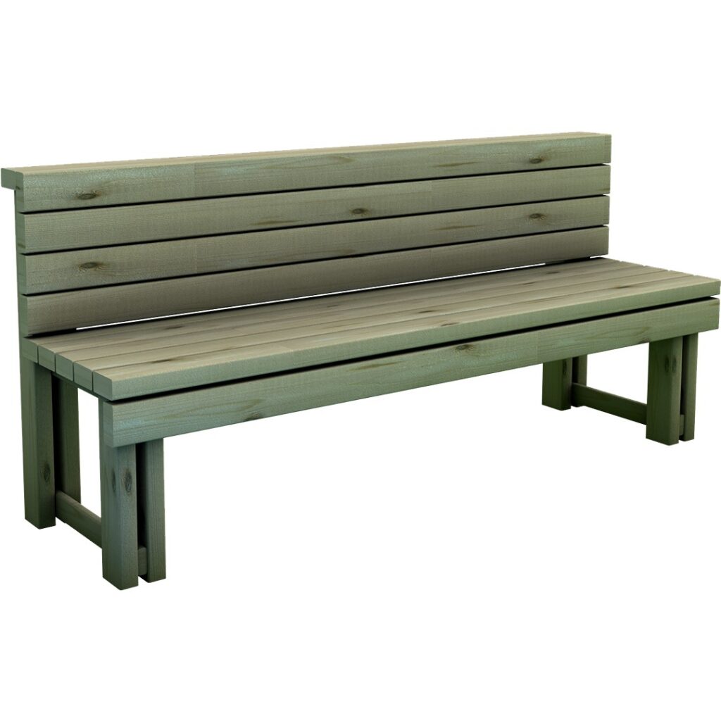 Panchina con schienale - etli307191