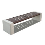 Panchina da 205 con seduta in acciaio - EUUPA198BP