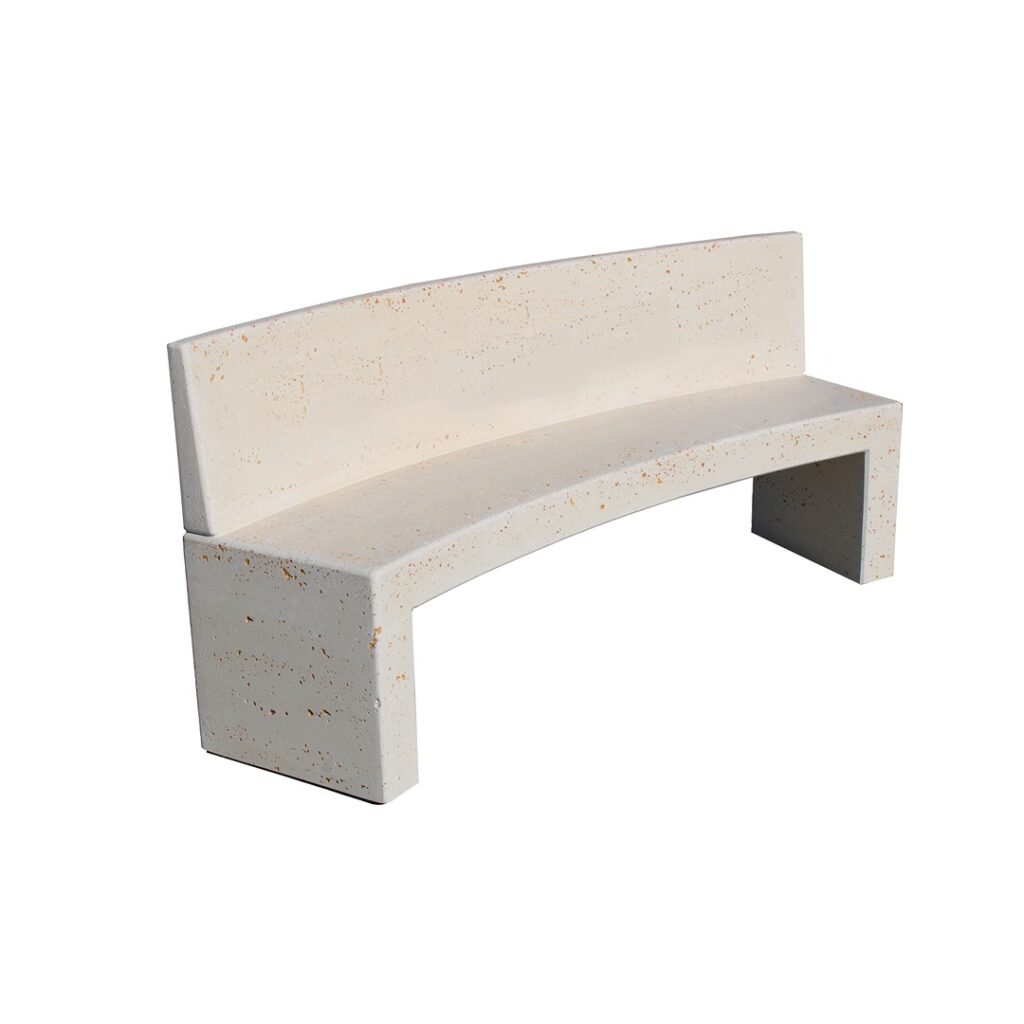 Panchina convessa con schienale - euups318bp