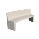 Panchina convessa con schienale - EUUPS318BP