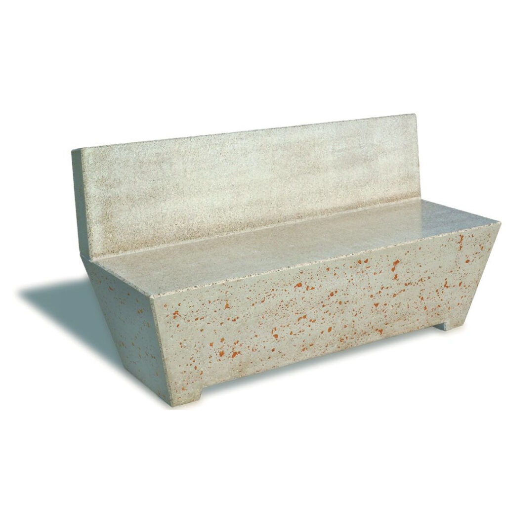 Panchina da 150 trapezoidale con schienale - euurn303bp