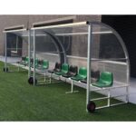 Panchina 6 posti policarbonato trasparente - GVV6292