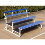 Tribune da esterno in alluminio con inserto blu - EVV8564