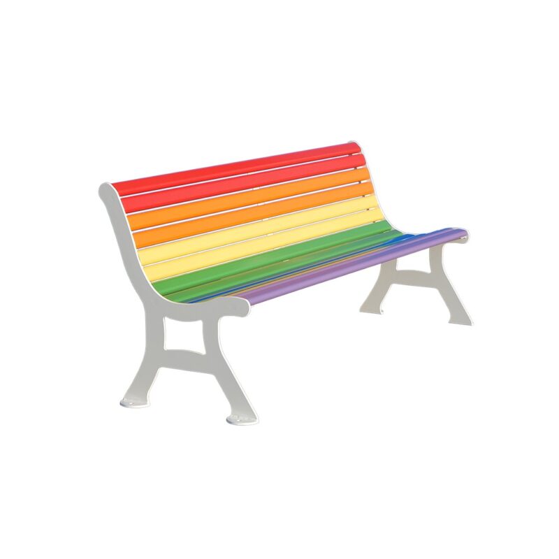 Panchina 200 cm arcobaleno - ecd450r200