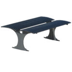 Panchina in acciaio doppia - EDFA417