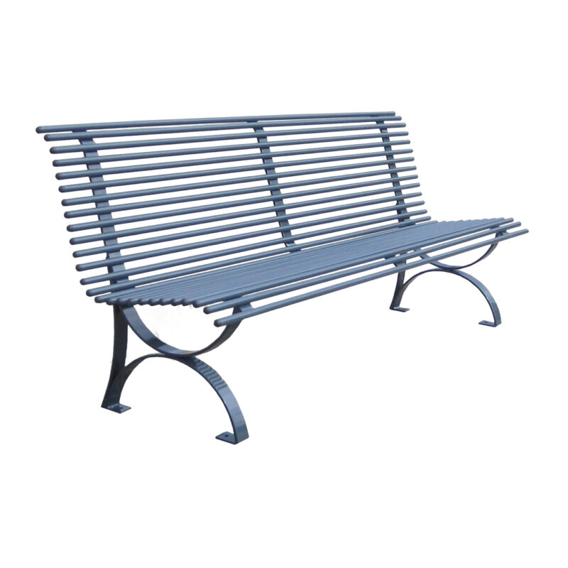 Panchina in tubo tondo d'acciaio - edfa428