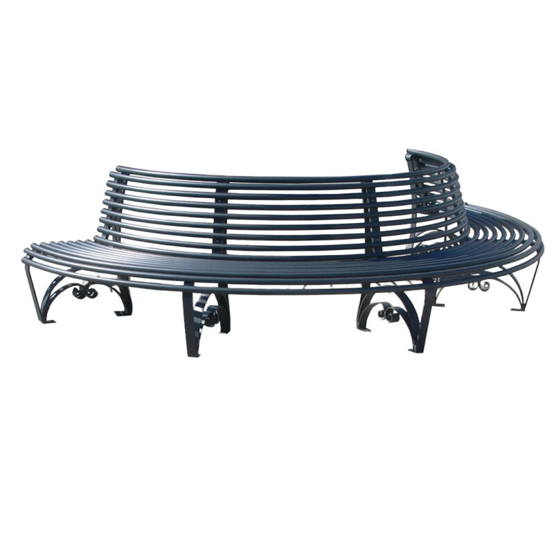 Panchina semicircolare in acciaio - edfa450