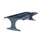 Panchina in acciaio con braccioli - EDFA480