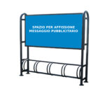 Portabici con cartello pubblicitario - EDFB321