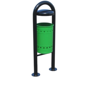 Cestino con coperchio, su struttura - edfc100 1 Edfc100