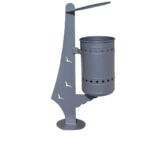 Cestino con decorazioni su palo - EDFC107