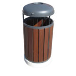 Cestone in legno con posacenere - EDFC131