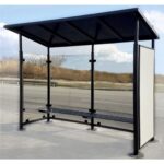 Pensilina moderna con fianchi in vetro - EDFP825