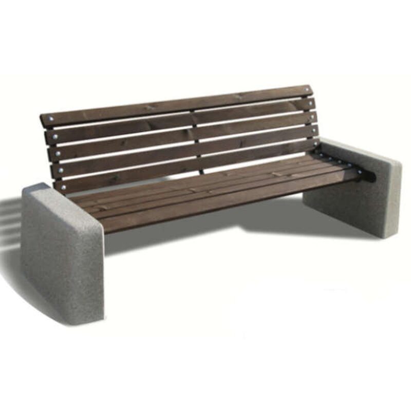 Panchina in legno e supporti in cls - edfps601