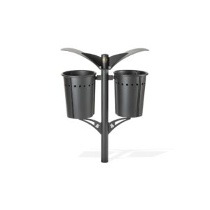 Doppio cestino differenziata con tettuccio - ecd203d 1 Ecd203d