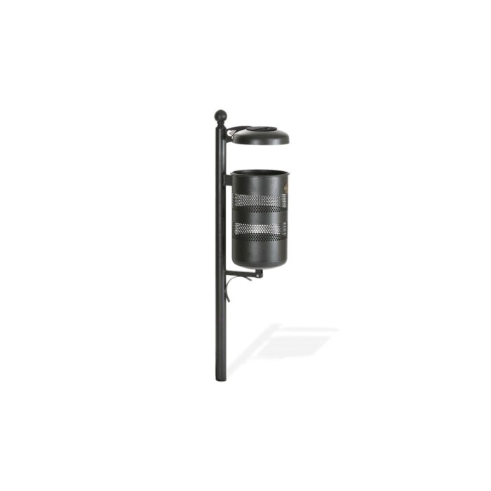 Cestino con coperchio e posacenere - ecd208bp
