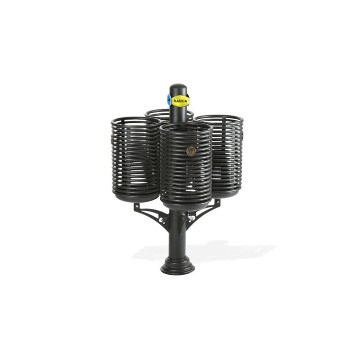 Kit 4 cestini differenziata senza tettuccio - ecd241q