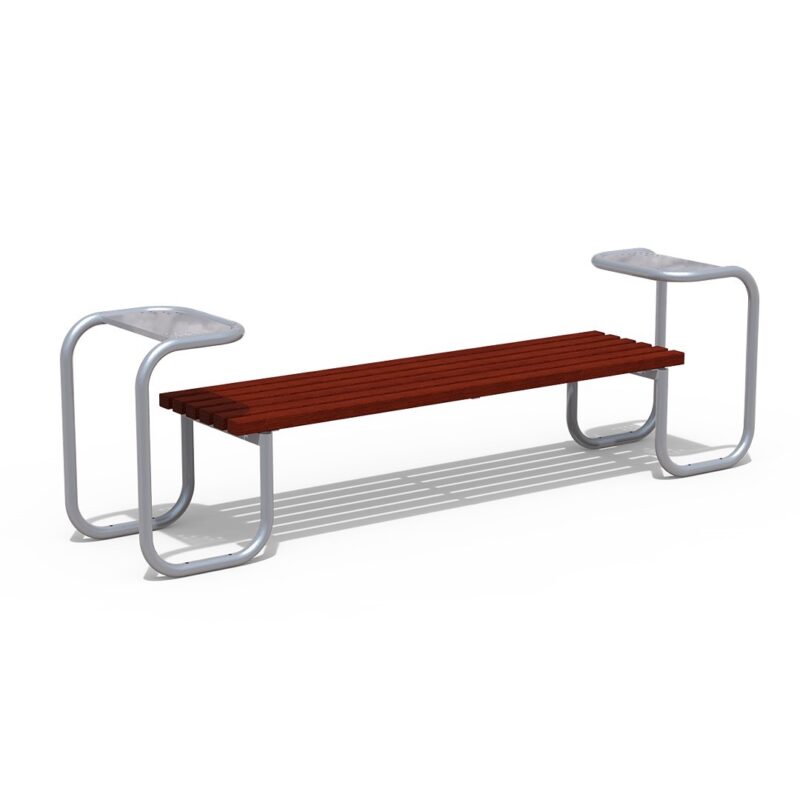 Panchina senza schienale in legno okum&egrave; - ecd357ok