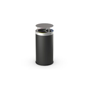 Cestone a 3 scomparti per differenziata con coperchio - ecd377b 1 Ecd377b