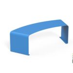 Panchina senza schienale ricurva - ECDD814