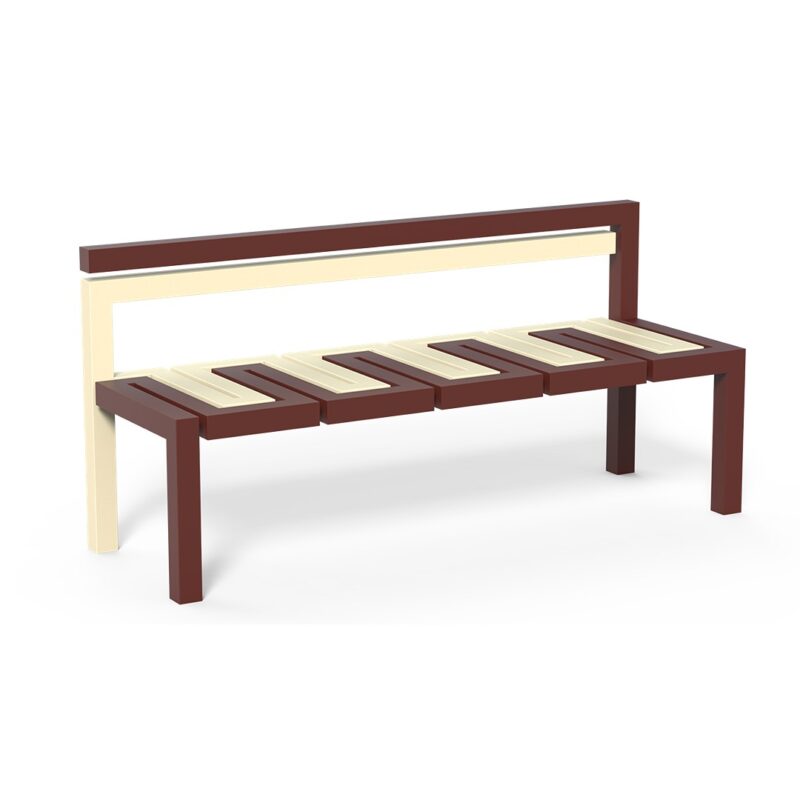 Panchina con schienale - ecdd830b