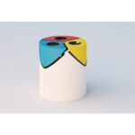 Cestone a 3 scomparti per differenziata in metallo - ECDG492