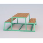 Set pic nic in legno Okumè - ECDG497